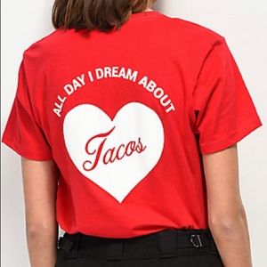 Jac Vanek Dream About Tacos Red T-Shirt